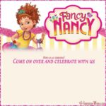 Fancy Nancy party invitations template
