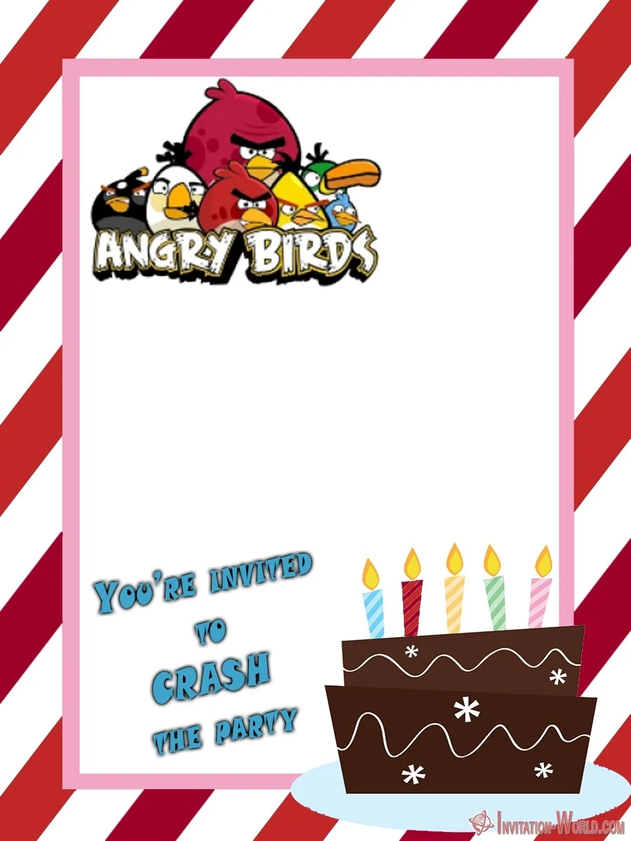 Free Angry Birds Birthday Invitation - Free Angry Birds Birthday Invitation