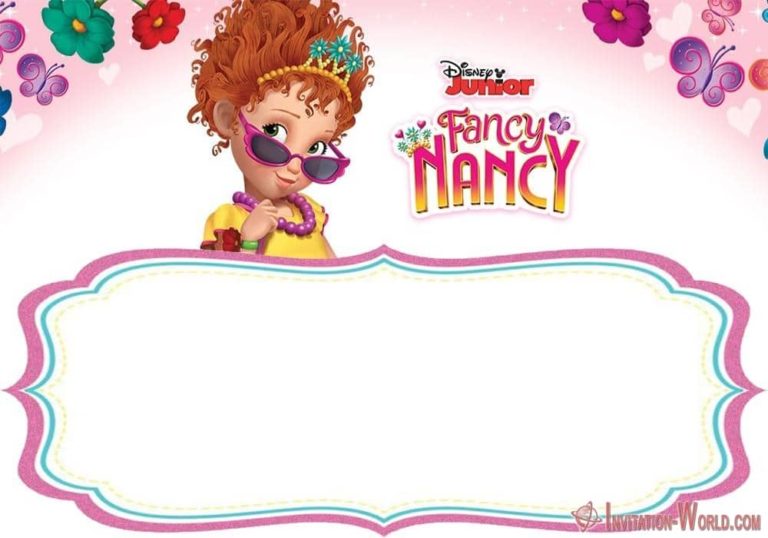 Download Fancy Nancy Invitation Templates - Invitation World