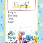 Free Printable Word Party Invitation
