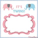 Its twins – Baby shower invitation