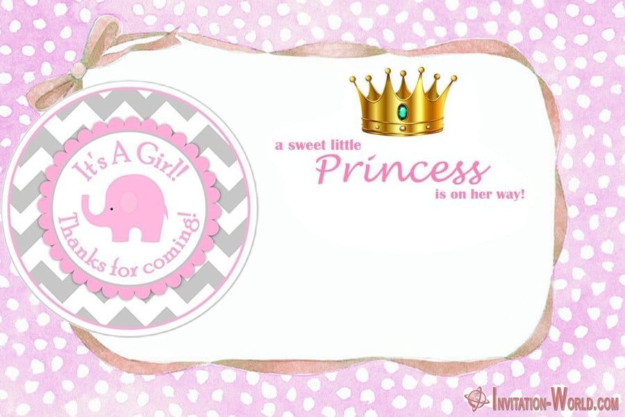 Little Princess Shower Invitation | Baby Shower Invitations for Girls - 12 Unique Templates Little Princess Shower Invitation | Invitation World