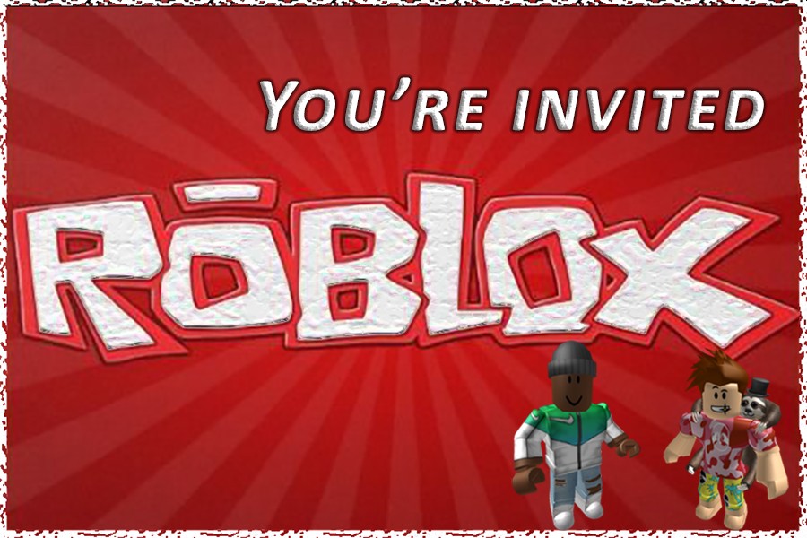 Roblox Birthday Party Invitations Invitation World - template roblox boy red