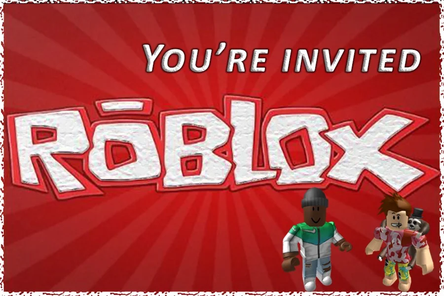 Free Printable Roblox Birthday Invitation Template - Invitation