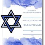 Bar Mitzvah invitation Template Free
