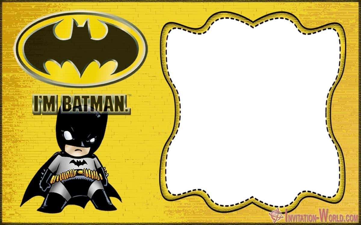 Free Batman Invitation Template Invitation World