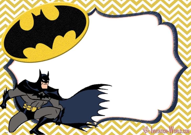 Free Printable Batman Invitation Templates - Invitation World