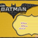 Free Printable Lego Batman Invitation