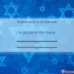 Printable Bar Mitzvah invitation card