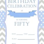 50th birthday invitation for him