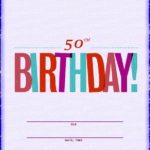 50th birthday invitation free template
