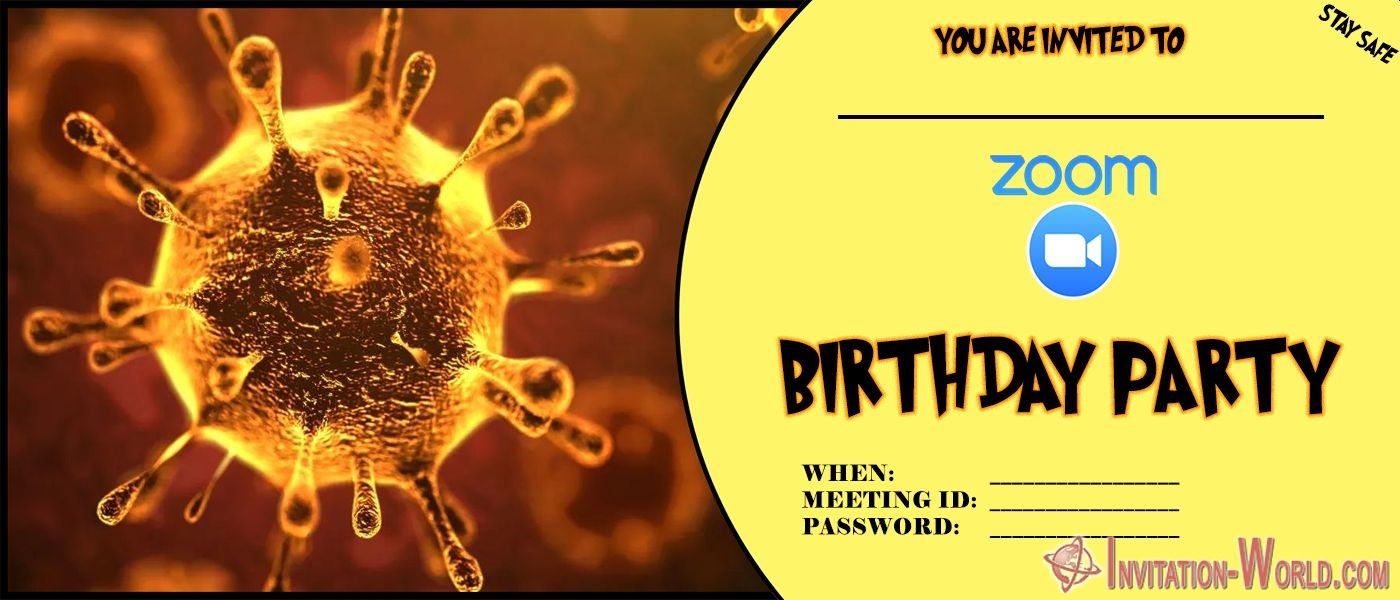 Coronavirus Zoom Invitation Card Invitation World - roblox zoom party