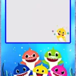 Free Printable Baby Shark Birthday Invitation Template