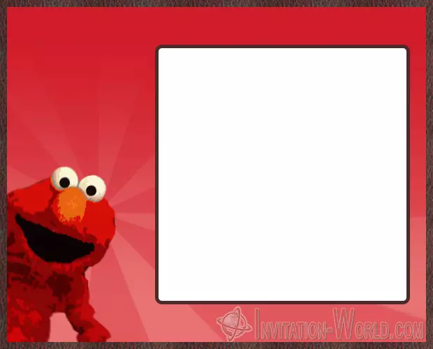 Free Printable Elmo Birthday Invitation Template - Free Printable Elmo Birthday Invitation Template