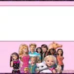 Printable Barbie Birthday Party Invitation Card
