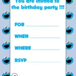 Printable Elmo Birthday Invitation Card