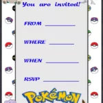 Printable Pokemon Invitation Template