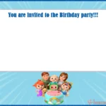 CoComelon Birthday Invitation Template
