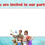 Editable CoComelon Invitation Template
