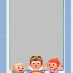 Free Printable CoComelon Invitation Template