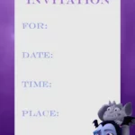 Vampirina Invitation Template Design