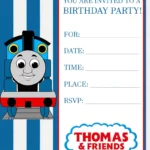 Custom Thomas The Train Invitation Template