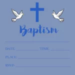Free Printable Baptism Invitation Template