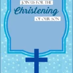 Free Printable Christening Invitation Template