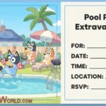 Bluey Free Invitation Template
