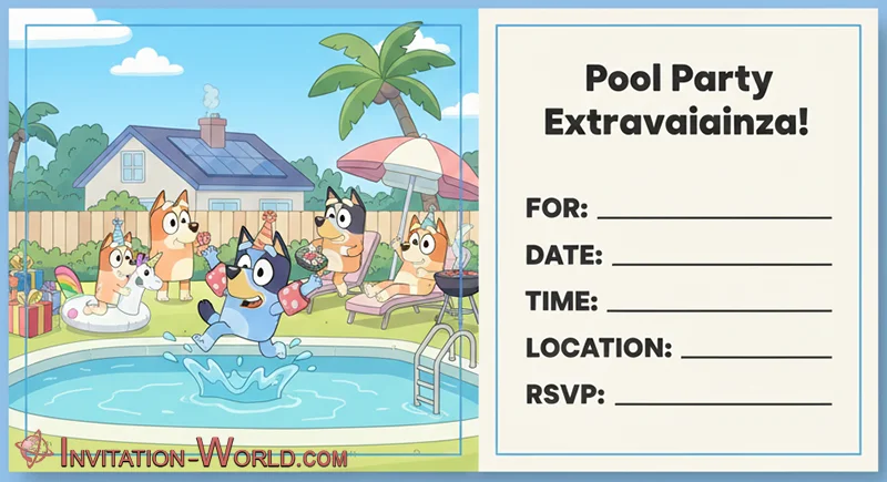 Bluey Free Invitation Template | Wackadoo! The Best Free Bluey Invitation Templates for Your Party Bluey Free Invitation Template | Invitation World