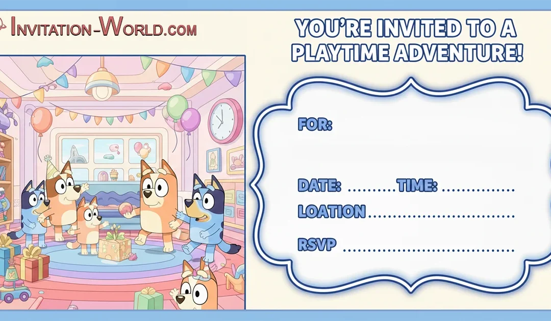 Wackadoo! The Best Free Bluey Invitation Templates for Your Party