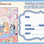 Bluey Invitation Online