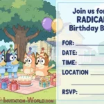 Free Bluey Invitation Template