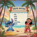 Lilo and Stich Birthday Invitation