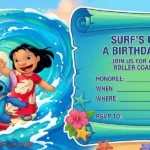 Lilo and Stich Free Invitation Template