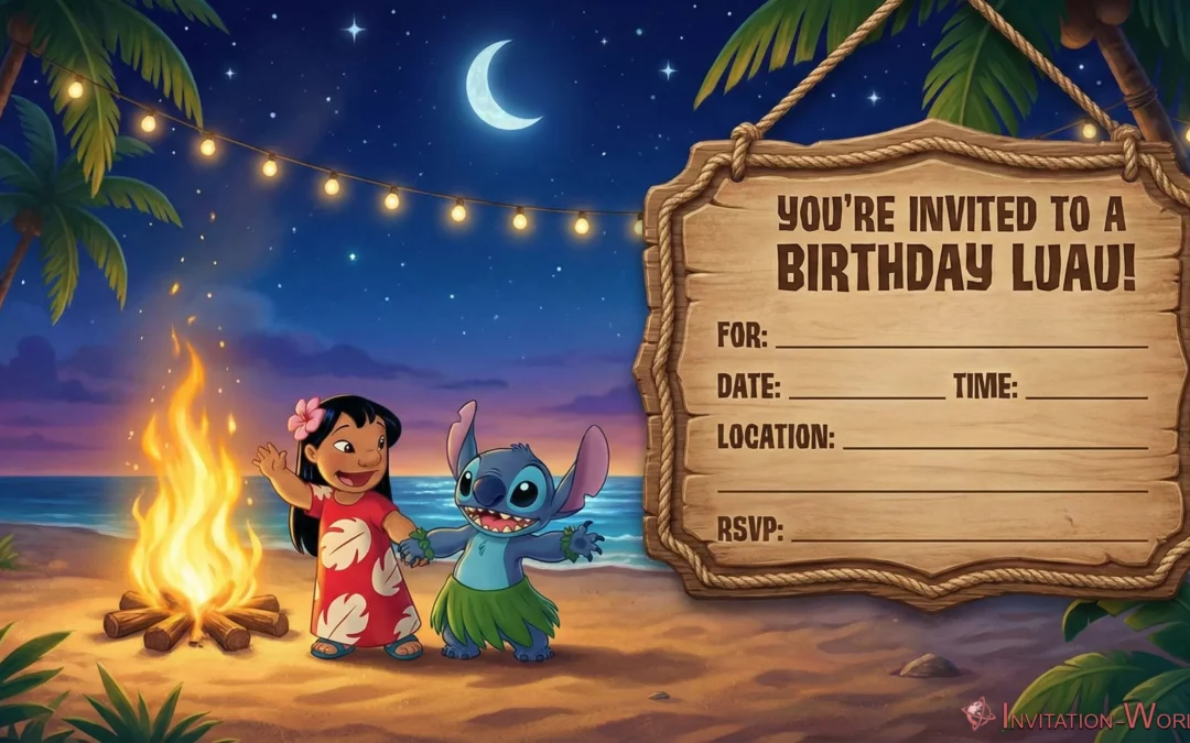 Say Aloha to the Best Free Lilo & Stitch Invitation Templates