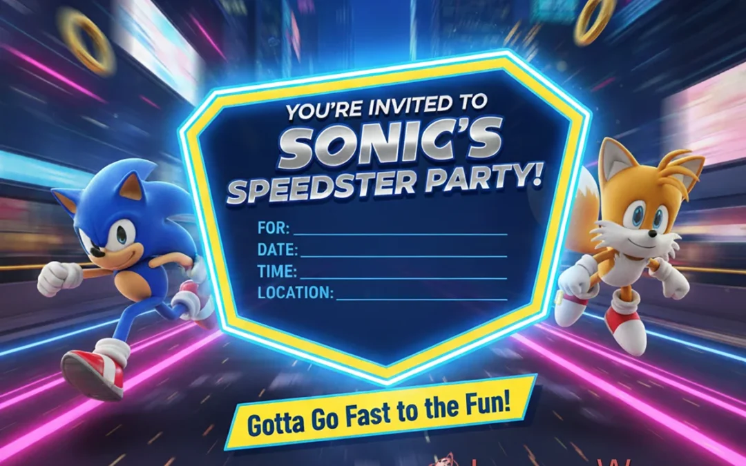 ⚡️ Ready to Roll! The Best Free Sonic Invitation Templates Are Here