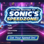Sonic Free Invitation Template