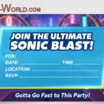 Sonic Free Printable Invitation