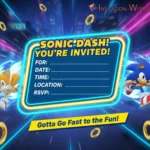 Sonic Invitation Card