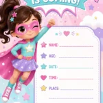 Baby Wonder Woman Invitation for Girls | Invitation World