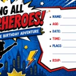 Calling All Superheroes – Wonder Woman Invitation Template | Invitation World