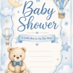 Free Boy Baby Shower Invitation
