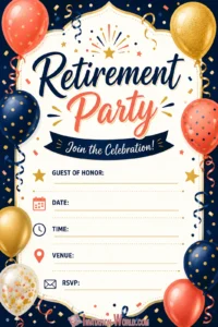 Free Retirement Party Invitation