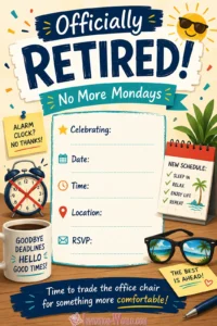 Retirement Party Invitation Template