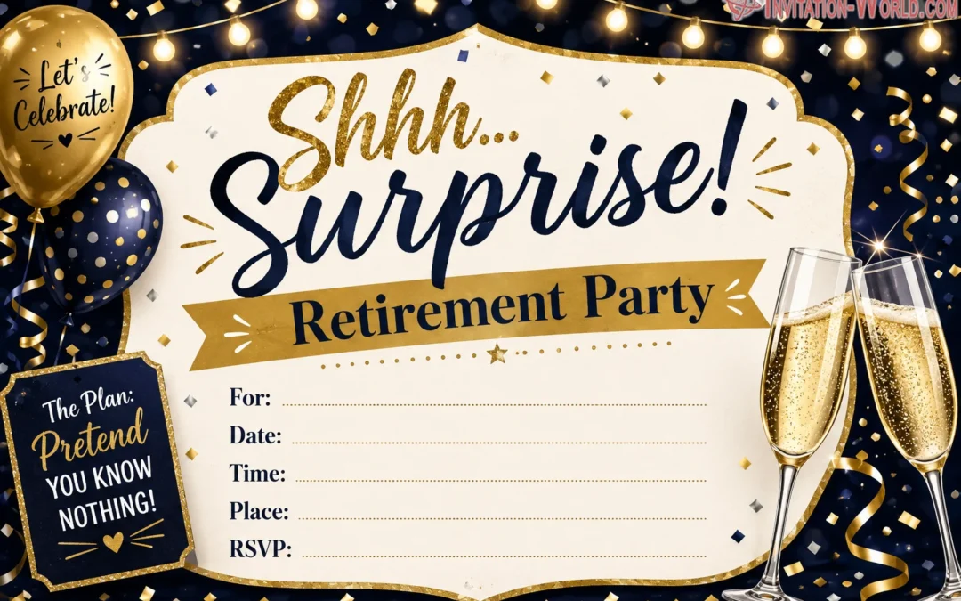 Free Retirement Party Invitation Templates 🎉