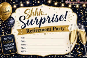 Surprise Retirement Party Invitation | Invitation World