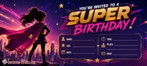 Wonder Woman Birthday Invitation Template Wonder Woman Birthday Invitation Template | Invitation World