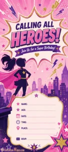 Wonder Woman Invitation Template Wonder Woman Invitation Template | Invitation World