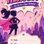 Wonder Woman Invitation Template | Invitation World